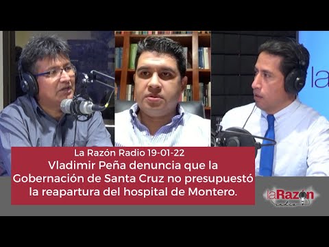 Vladimir Peña denuncia que la Gobernación cruceña no presupuestó  reapertura del hospital de Montero