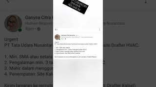 Info Lowongan Kerja Hari Ini SMK SMA 01/02 Ke-1 #Loker2022 Info Lowongan Kerja Hari Ini SMK SMA 01/02 Ke-1 #Loker2022
