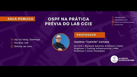 OSPF na Prática – Prévia do LAB CCIE | Aula Pública ABRedes
