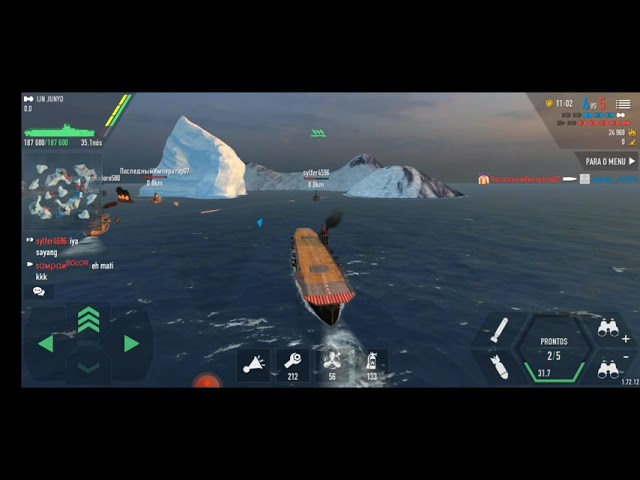 Jogando Roblox - Warships - Batalhas Insanas de Navios, Submarinos e  Porta-Aviões! 