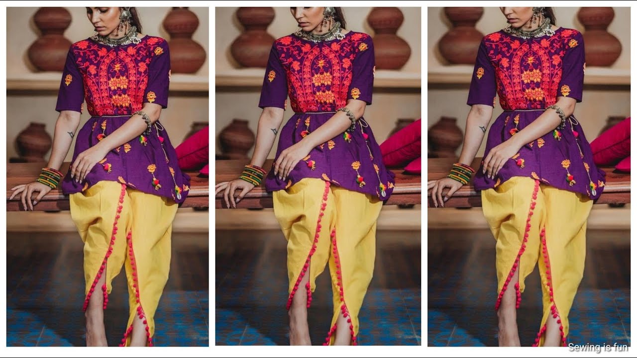New stylish dhoti salwar,garba outfit 