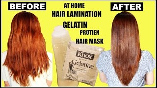 DIY Hair Lamination Using Gelatin For Dry & Damaged Hair, Split ends &  Breakage-Beautyklove - YouTube