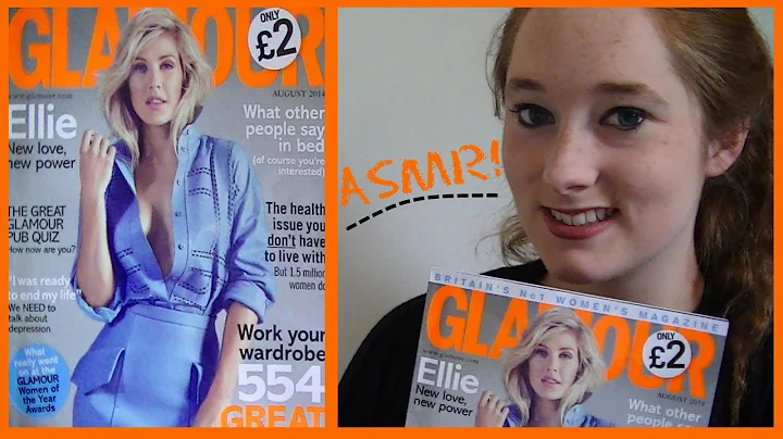 ASMR Page Turning with Glamour Magazine | Soft-Spo...