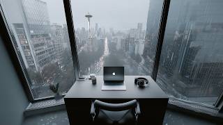 Deep Focus Work Music | Today’s Digital Workspace: Seattle | Calm Rain for Productivity