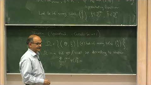 Prof. S.G. Dani | Multi-dimensional metric approximation by primitive points
