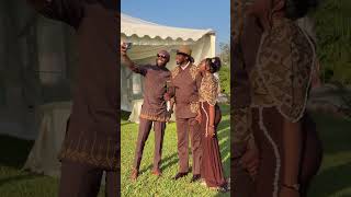 CNN Reporter Larry Madowo shares a light moment with Isaya Yunge and Charlene Ruto at the Koito.