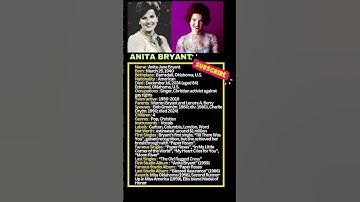 Thumbnail of Anita Bryant | Anita Bryant bio #celebritybio #short #music