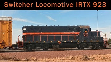Switcher locomotive IRTX 923 in action