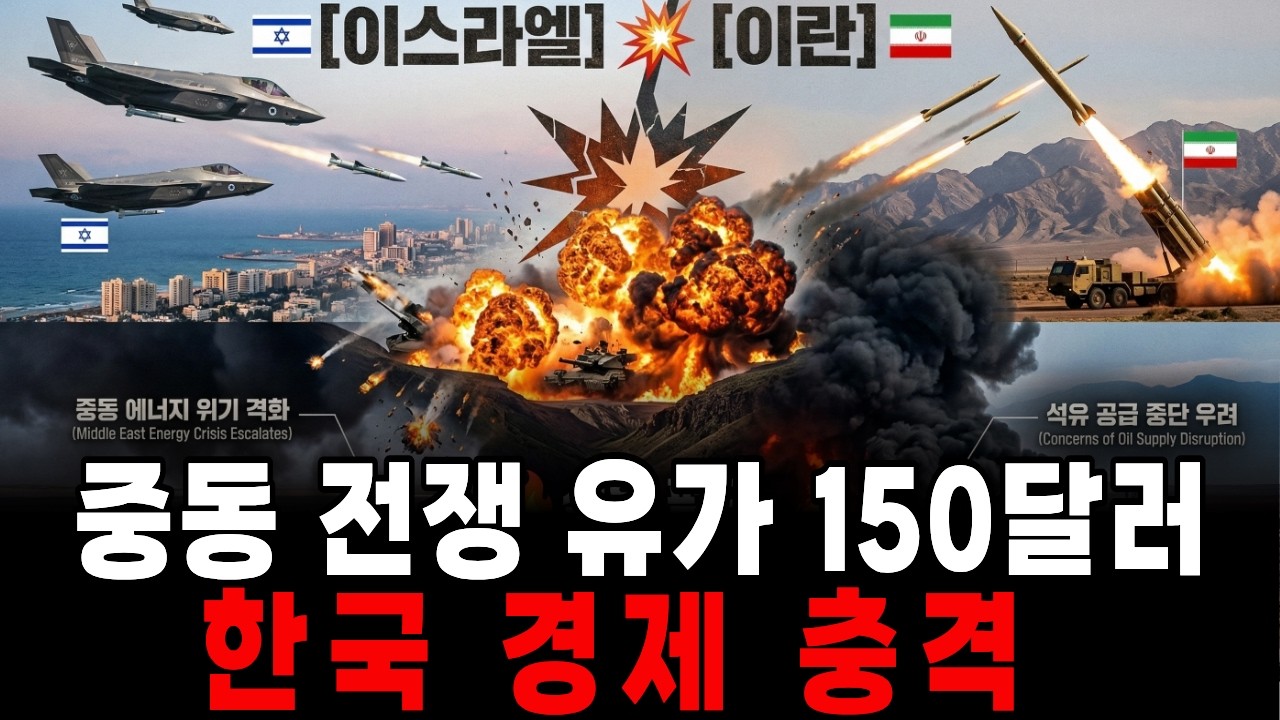 이스라엘-이란 전쟁 시작… 유가 150달러 오면 한국 경제 이렇게 됩니다