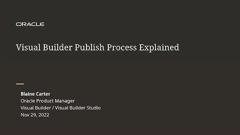 What Really Happens When You Press the Publish Button in Visual Builder Studio?
