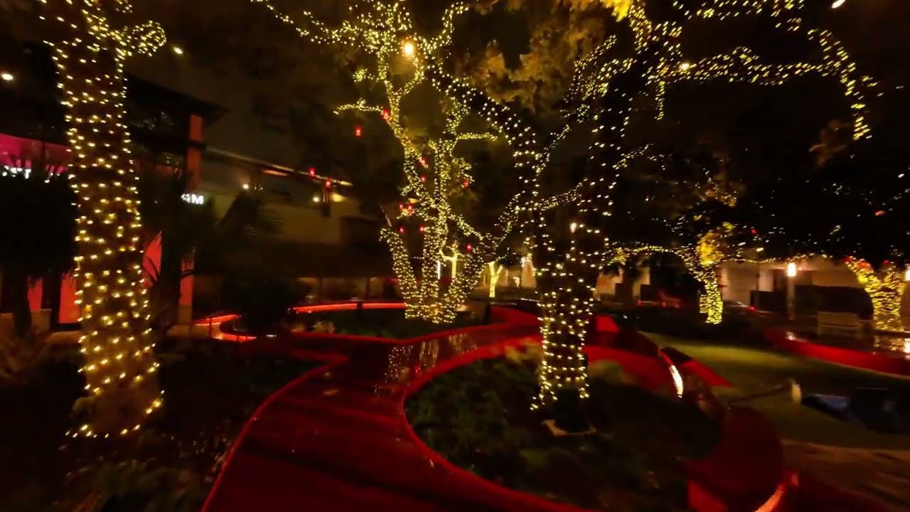 Late-Night FPV Cruise at The Domain – Rainy ATX Vibes