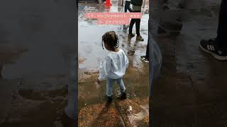 When life gives you rain…jump in muddy puddles #toddlers