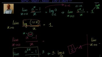 Calculus: Limits: Exponential and Logarithmic functions - Examples 1