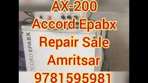 Ax200 Accord Epabx Intercom Phone Calling System Repair Sale Programm  Hotels in Amritsar 9781595981