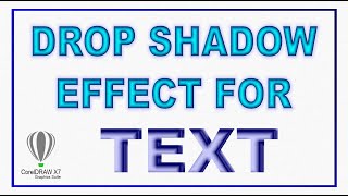 Drop Shadow Effects for text - CorelDRAW X7 - G Graphics