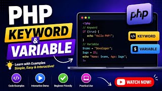 PHP Basics in Hindi | Variables, Keywords, Data Types & Syntax Explained
