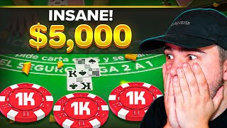 I Took $5,000 To BLACKJACK and Couldn't Be STOPPED...