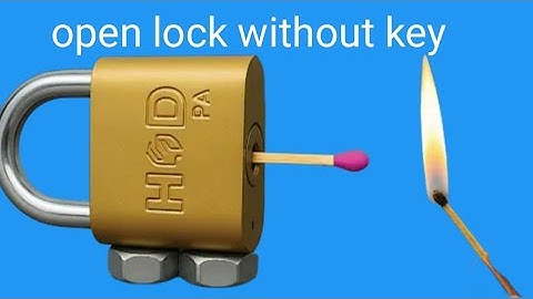 Crazy Way to Open Any Lock Without a Key! Smart DIY Hack