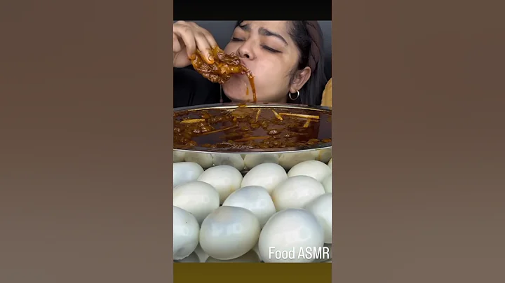 SPICY SPICY PINDI CHOLE WITH FLUFFY BHATURE AND 15 BOILED EGGS, BASMATI RICE | #asmr  #mukbang