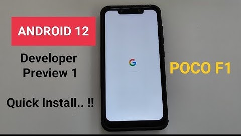 Android 12 for POCO F1 | Pixel 5 Android S Developer Preview Port | Quick installation | Android S