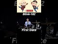 Blink-182 First Date Drum Cover clip #blink182 #travisbarker #shorts