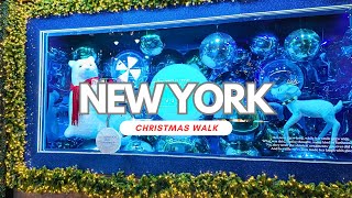 New York City Christmas Walk 2023 4K 🎄 Macy's Holiday Windows 2023