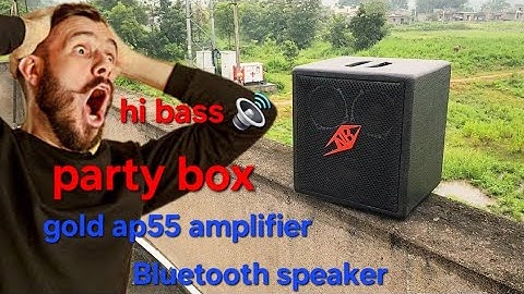 DIY homemade bluetooth party box speaker Gold ap55 amplifier board #diy #homemade #viral #jbl 