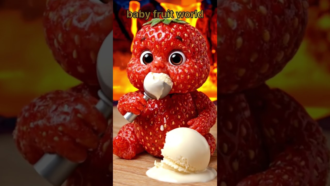 Strawberry Baby Eats Lava Ice Cream 😱🍦 | Cute Fantasy Shortshorts,