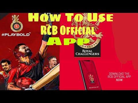 RCB Official App / how to use RCB Official - IPL 2020 app