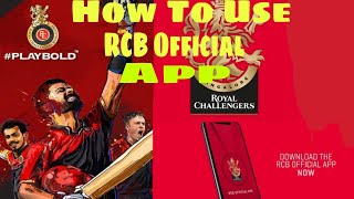 RCB Official App / how to use RCB Official - IPL 2020 app screenshot 2
