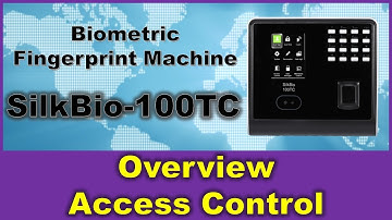 Biometric Fingerprint Machine SilkBio-100TC Overview for Time Attendance and Access Control