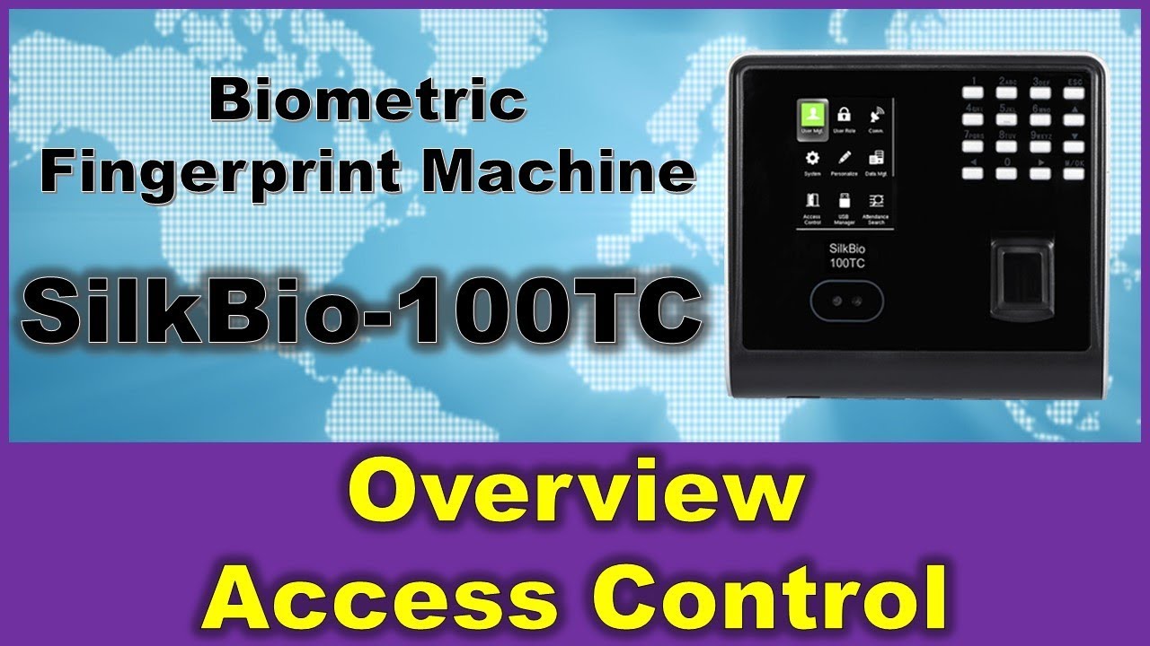 Biometric Fingerprint Machine SilkBio-100TC Overview for Time Attendance and Access Control