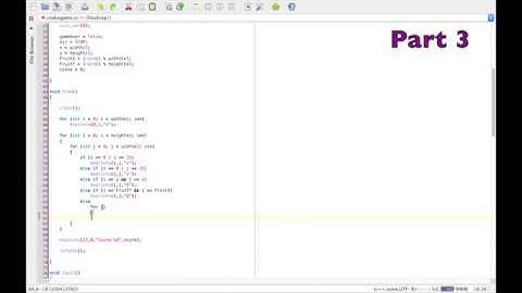 C++ Tutorial for mac OS - Snake Game (Part 3/3)