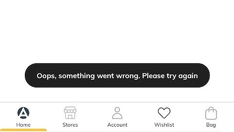 AJIO App Oops, something went wrong. Please try again Problem Solve | Ajio Oops, something went wron