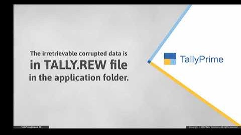 HBS SOLUTIONS | How to Repair Company Data in TallyPrime   TallyHelp