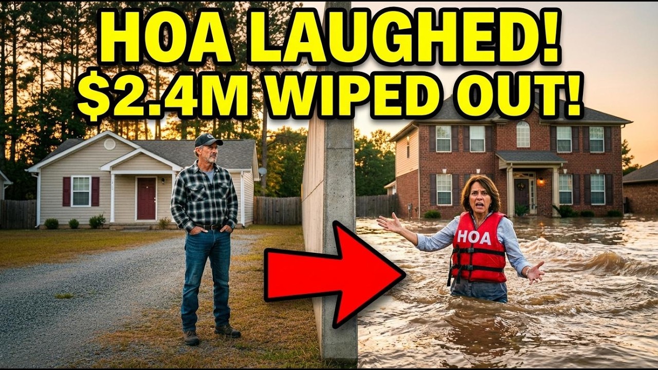 HOA Mocked My ‘Ugly’ Wall – Then the Flood Hit Their Homes Wiped Out $2.4M!