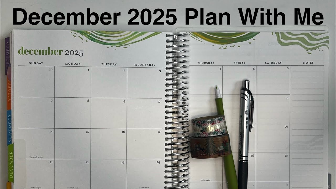 Destiny Plans - Plan With Me - December 2025 Monthly (Erin Condren ...