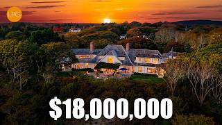 Inside This $18 Million Oceanfront Mansion in East Hampton | Luxury Home Tour 4K