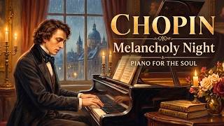 Best of Chopin Piano 🎹 Melancholy Night | Beautiful Romantic Classical Music for Relaxation