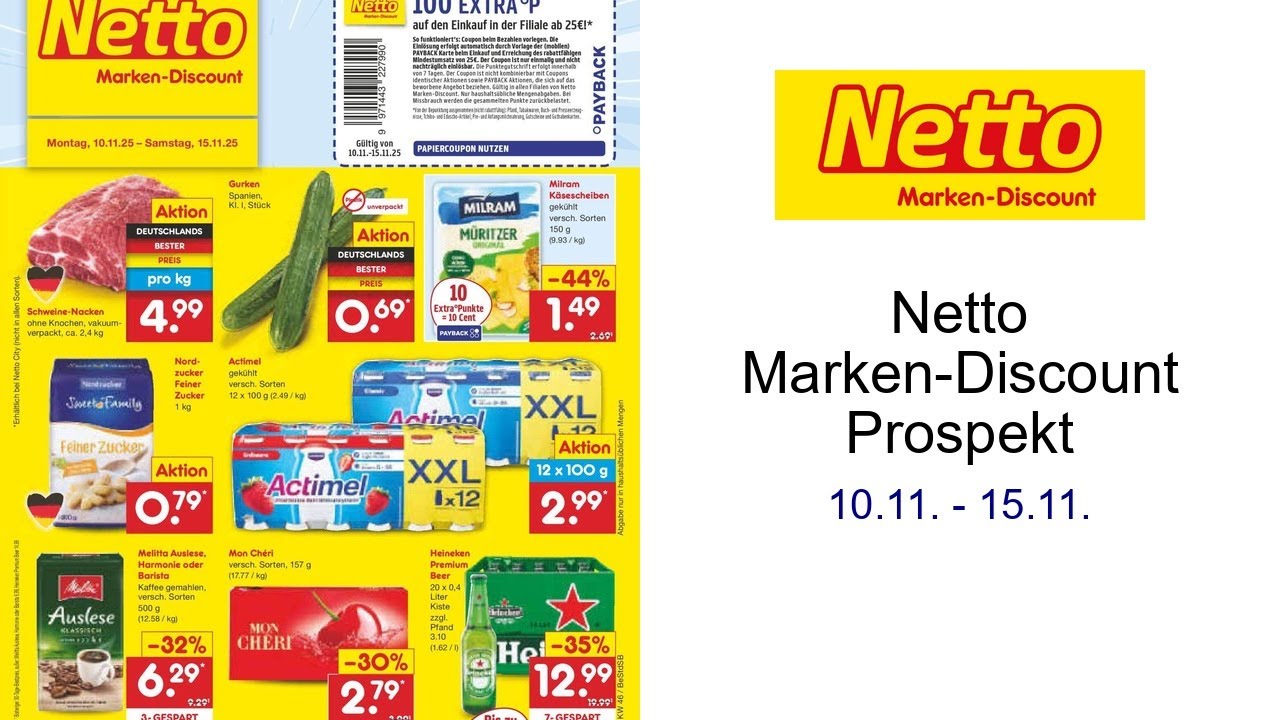 Netto Marken-Discount Prospekt   10.11. - 15.11.