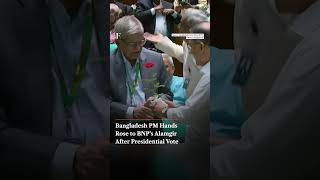Bangladesh PM Hands Rose to BNP’s Alamgir After Historic Presidential Vote Since 1991