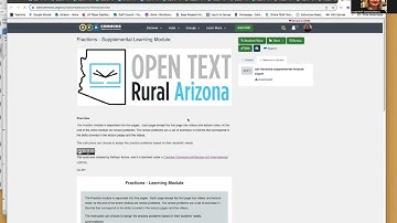 Importing Math Modules from OER Commons to Canvas Course