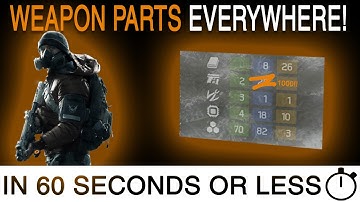 Tom Clancys: The Division | How to get LOADS of Weapon Parts & Materials | in 60 Seconds or Less