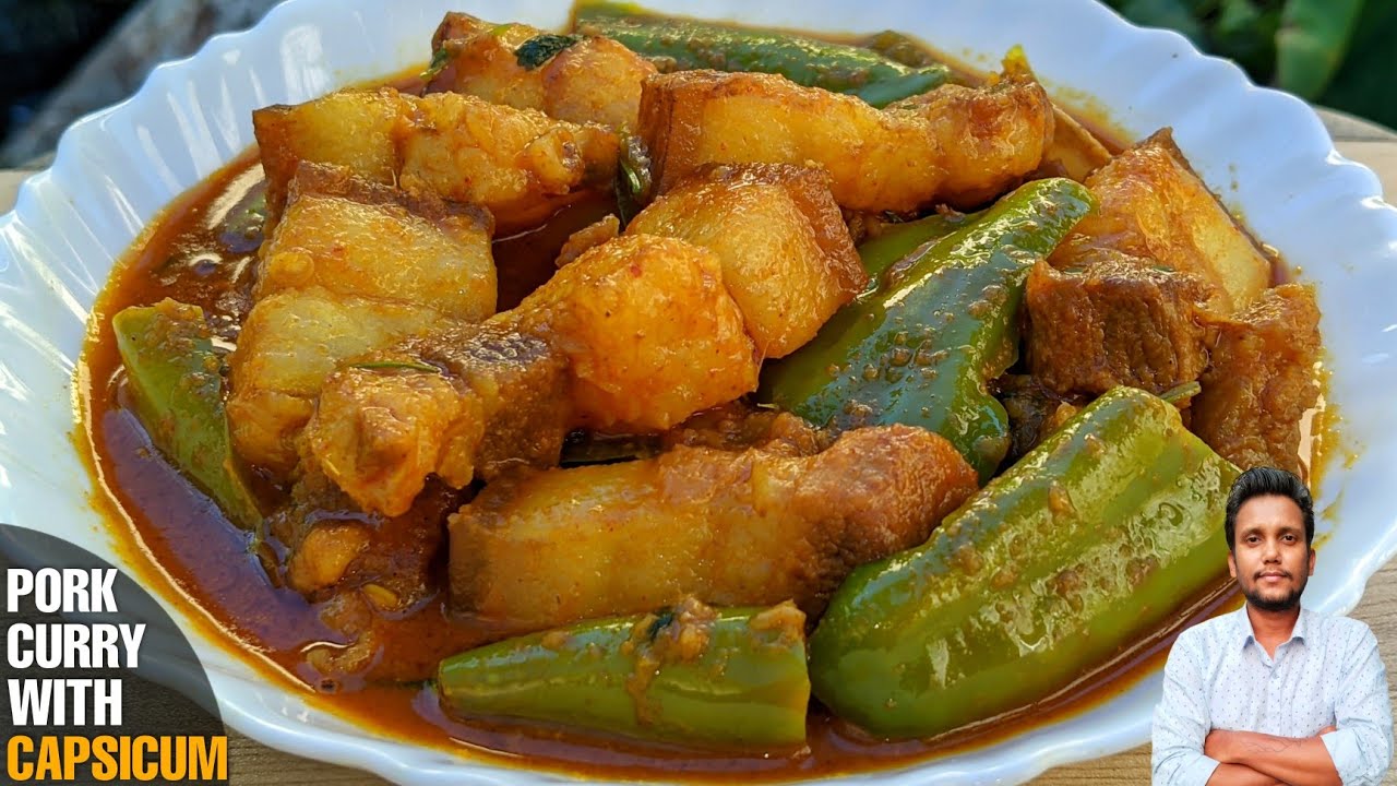 Simple And Tasty Pork Curry Cooked With Capsicum Easy Pork Curry simple-and-tasty-pork-curry-cooked-with-capsicum-easy-pork-curry