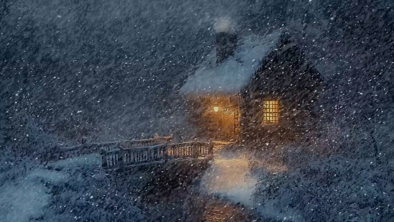 Heavy Blizzard Storm at Night | Howling Wind & Blowing Snow | Sounds ...
