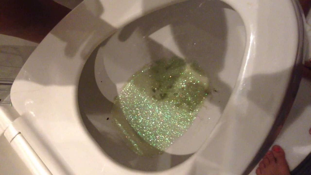 Glitter toilet YouTube
