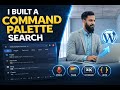 Advanced Command Palette Search System in WordPress (Elementor) | Voice Search + Keyboard Navigation