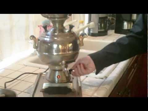 Making Delicious Relaxing Persian Tea with Electric Tea Maker \