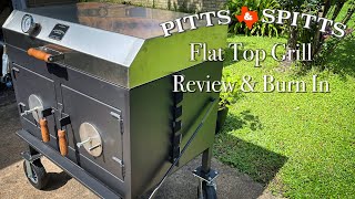 Pitts & Spitts Adjustable Flat Top Grill Review And Burn In