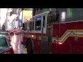 TRUE TRIFECTA OF FDNY ENGINE 54, FDNY LADDER 4 &amp; A NYPD CRUISER ALL RESPONDING ON BROADWAY IN NYC.